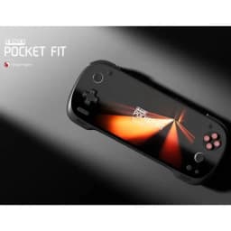 Ayaneo Konkr Pocket FIT Negro, consola portátil con pantalla amplia, botones A B X Y rosas, cruceta y joysticks duales, chip Snapdragon G3 Gen 3, 8GB/128GB