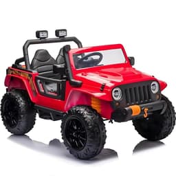 Todoterreno 12V Rojo - Coche eléctrico para niños, imagen lateral