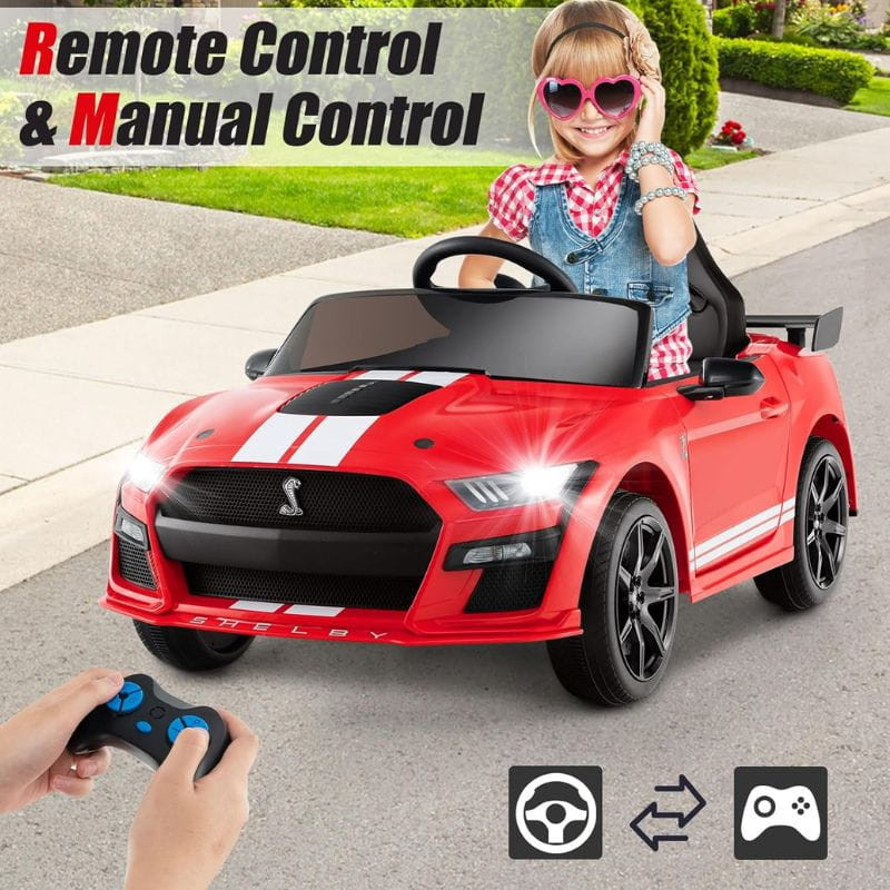 Ford Mustang Shelby GT 500 12V Rojo - Coche eléctrico para niños - Ítem9