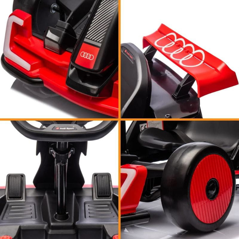 Audi GoKart 24V Rojo - Coche eléctrico para niños - Ítem9
