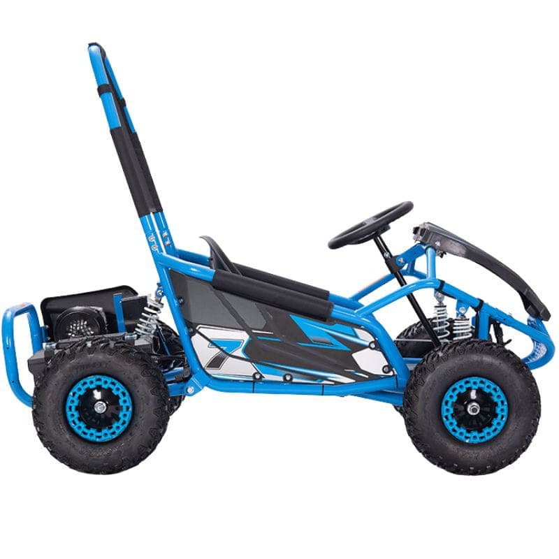 Mud Monster GoKart 48V Azul - Carro elétrico para crianças, imagem de perfil