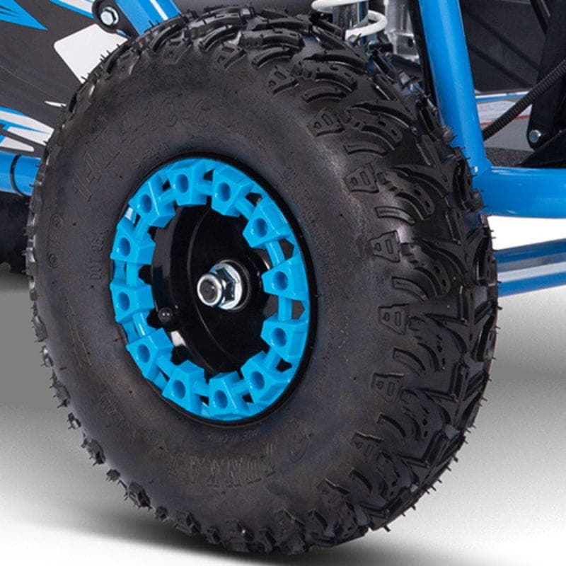Mud Monster GoKart 48V Azul - Carro elétrico para crianças, imagem das rodas