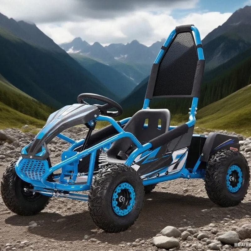 Mud Monster GoKart 48V Azul - Carro elétrico para crianças, imagem real
