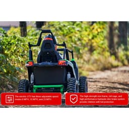 Buggy UTV Todo-o-Terreno 48V Verde - Carro elétrico para crianças, segurança