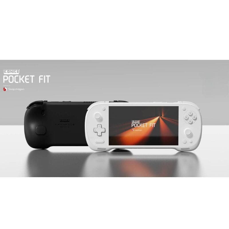 Ayaneo Konkr Pocket FIT Snapdragon G3 Gen 3 12 GB/512 GB Amarelo, Branco e Preto