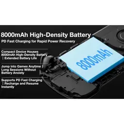 Ayaneo Konkr Pocket FIT Snapdragon G3 Gen 3 12GB/512GB Amarillo, batería
