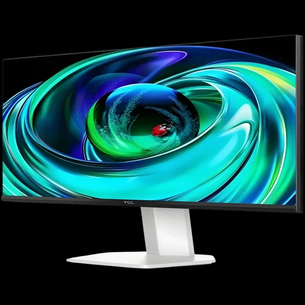 TCL 24G54 MiniLED 84 zonas y 100Hz, monitor curvo 23.8 pulgadas con biseles finos, soporte blanco robusto y pantalla vibrante de alto contraste