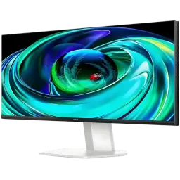 TCL 24G54 MiniLED 84 zonas y 100Hz, monitor curvo 23.8 pulgadas con biseles finos, soporte blanco robusto y pantalla vibrante de alto contraste