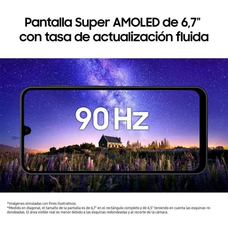 Samsung Galaxy A17 4G 4GB/128GB Negro , características de la pantalla