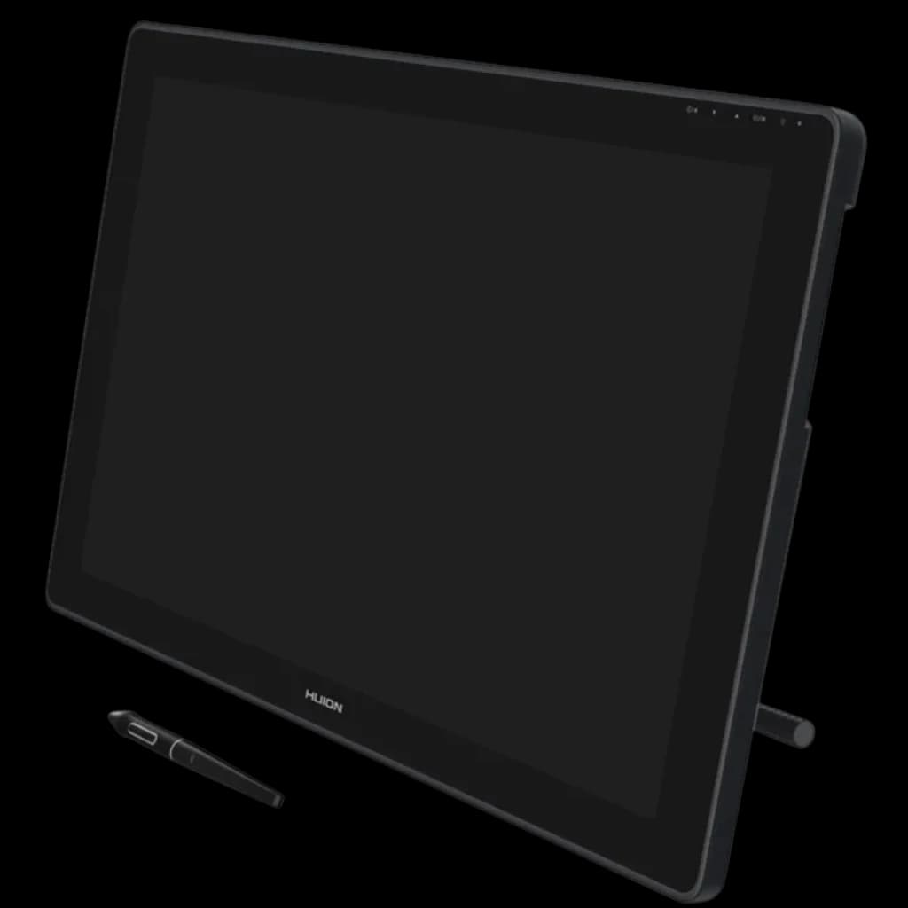 Huion Kamvas 24 Plus GS2402 tablette graphique 23,8 pouces 2,5K avec stylet, grand écran bord fin, pieds inclinables, affichage 16,7 millions de couleurs
