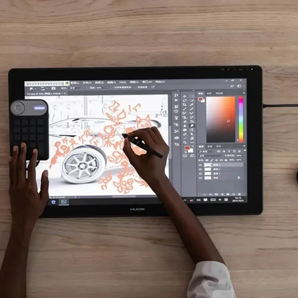 Huion Kamvas 24 Plus GS2402 - Tablette graphique 23,8 pouces 2,5K 16,7 millions de couleurs (8 bits) - Ítem7