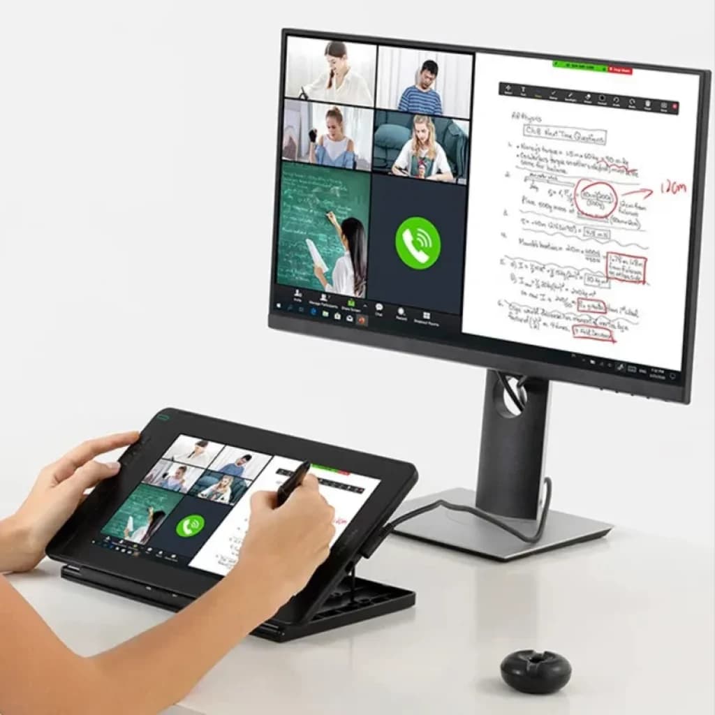 Huion Kamvas 12 GS1161 tablette graphique 11,6 pouces avec écran full HD, stylet sans pile, support inclinable, boutons rapides, idéale pour dessin et notes
