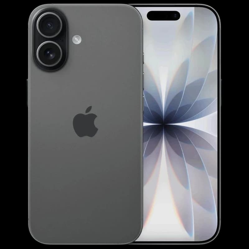 iPhone 17 256 Go Noir Version internationale avec écran bord à bord, double capteur arrière vertical, îlot avant pour caméra, finition mate élégante