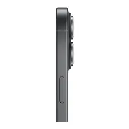 iPhone 17 256 Go Noir – tranche latérale fine en aluminium sombre, bouton volume et double module photo proéminent, design épuré version internationale