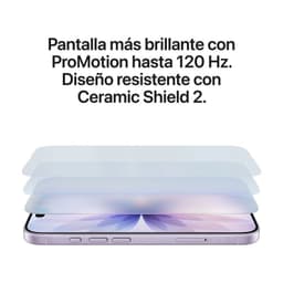 iPhone 17 256 Go Lavande version internationale avec écran ProMotion 120 Hz, bords plats en aluminium et protection Ceramic Shield 2