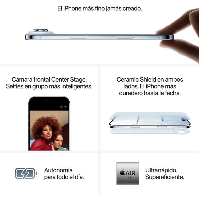 Detalles de iPhone 17 Air 256GB Azul Cielo