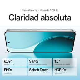 Oppo Reno14 5G 12GB/256GB Luminous Green, pantalla