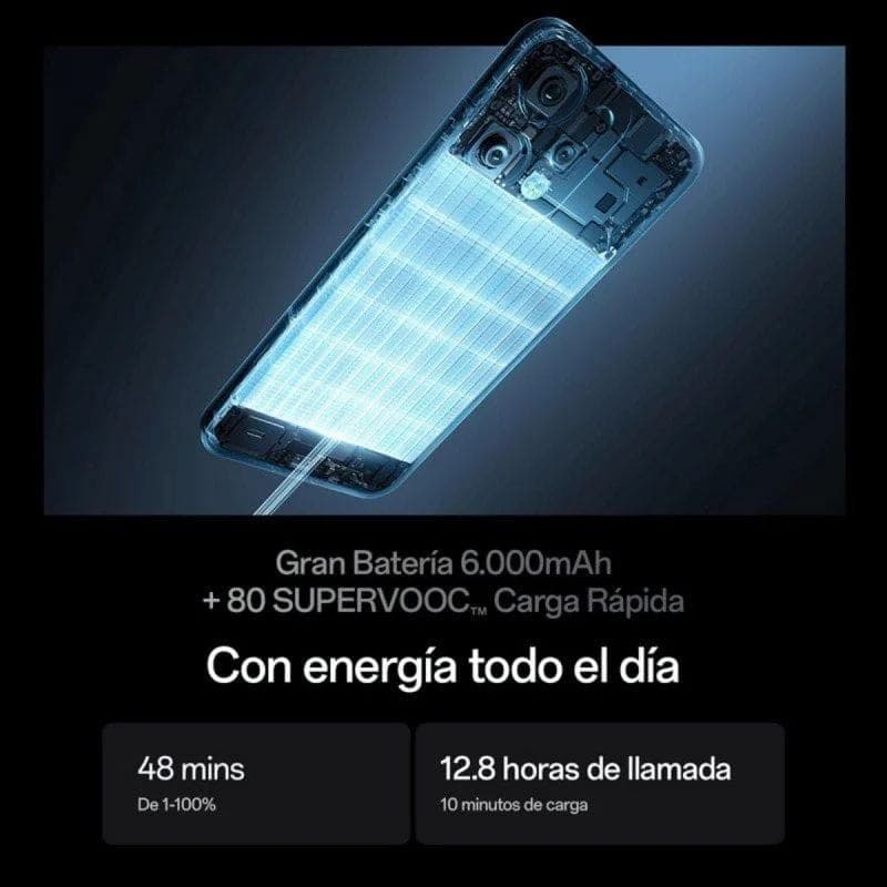 Oppo Reno14 5G 12GB/256GB Luminous Green, batería