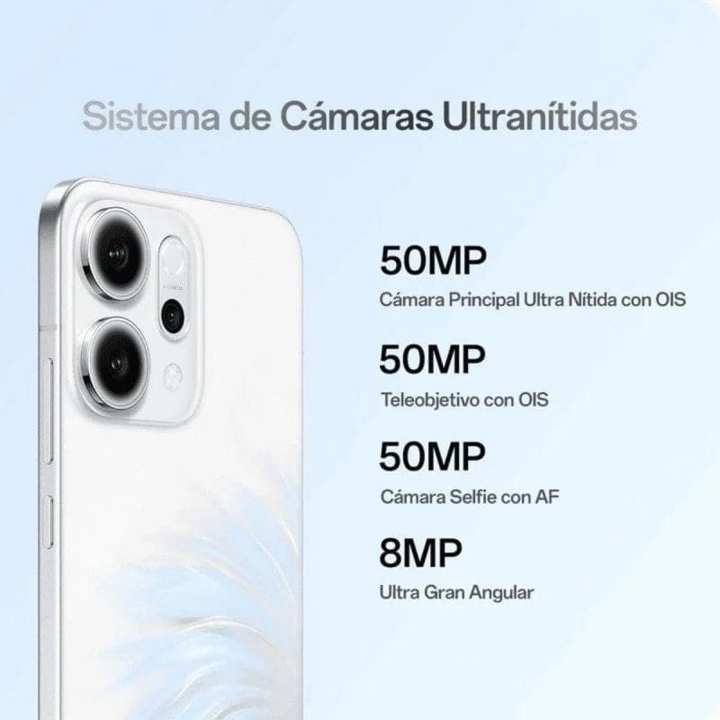 Oppo Reno14 5G 12GB/256GB Luminous Green, sistema de cámaras ultra nítidas