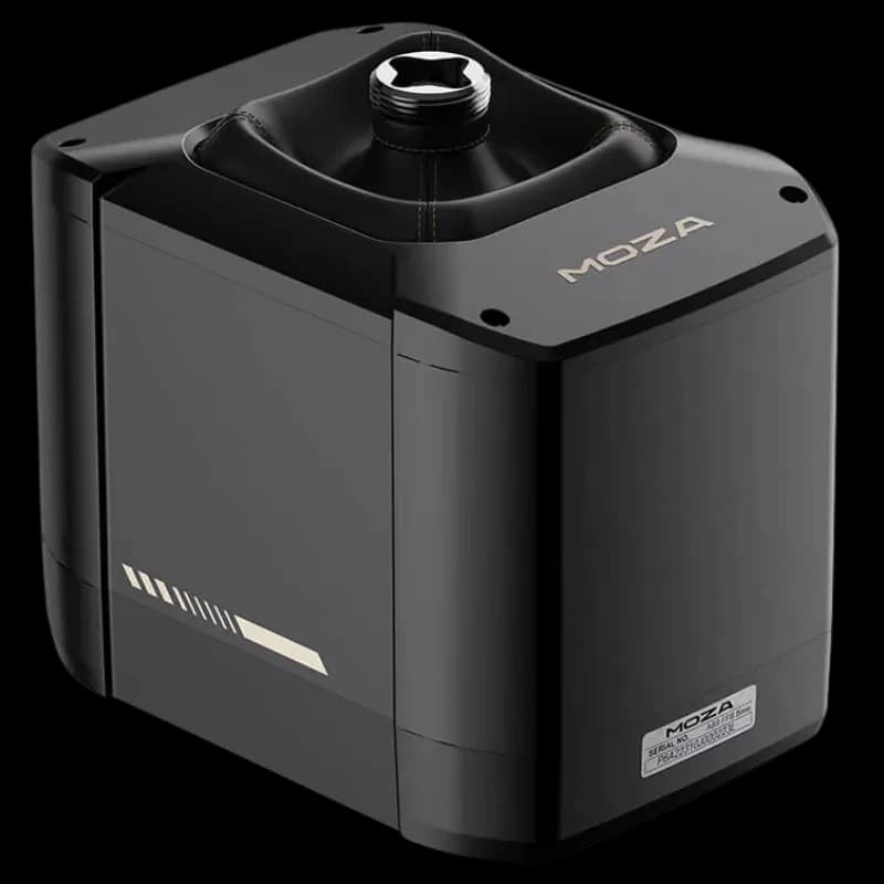 Moza Racing AB9 FFB - Base 12 Nm pour simulation de vol, boîtier noir compact, connecteur métallique supérieur, finitions premium et lignes épurées