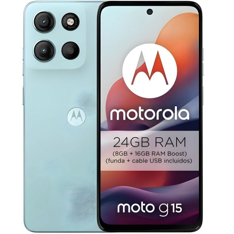 Motorola Moto G15 4G 8Go/512Go Glacier Blue - Téléphone portable - Ítem