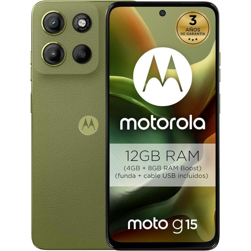 Motorola Moto G15 4G 8Go/512Go Iguana Green - Téléphone portable - Ítem