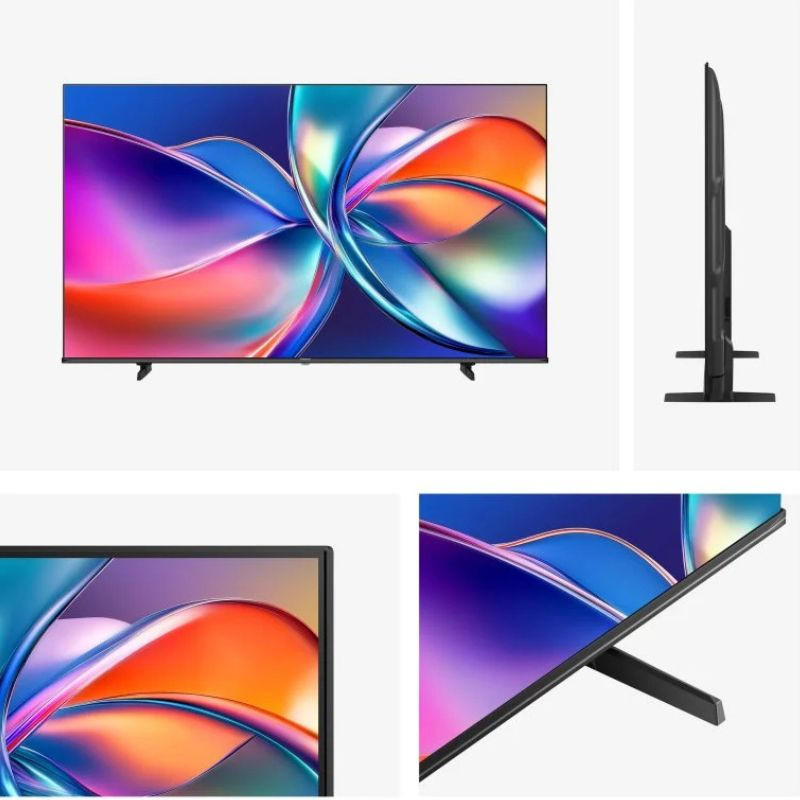 Hisense 85E7Q 85 pulgadas QLED 4K Ultra HD en negro con bisel delgado, peana doble y panel amplio; logos de QLED 4K, AI Upscaler, Dolby Vision-Atmos y - Ítem2