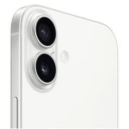 iPhone 17 512Go Blanc Version internationale avec dos blanc mat et module photo double grand angle et ultra grand angle, bords alu argent satiné