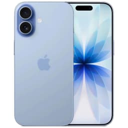 iPhone 17 512Go Bleu Brume avec double capteur arrière, écran bord à bord avec îlot dynamique, châssis alu fin et logo Apple centré