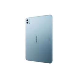 Blackview Link 8 4G 6GB/256GB Azul com traseira metálica fosca, cantos arredondados e câmera dupla no topo, logotipo central e acabamento premium elegante