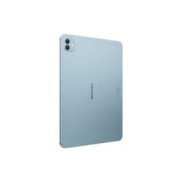 Blackview Link 8 4G 6GB/256GB Azul com traseira azul fosca, cantos arredondados e câmera dupla traseira com flash, design fino e minimalista