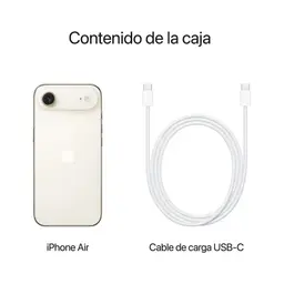 Contenido de la caja de iPhone Air 1TB Dorado claro