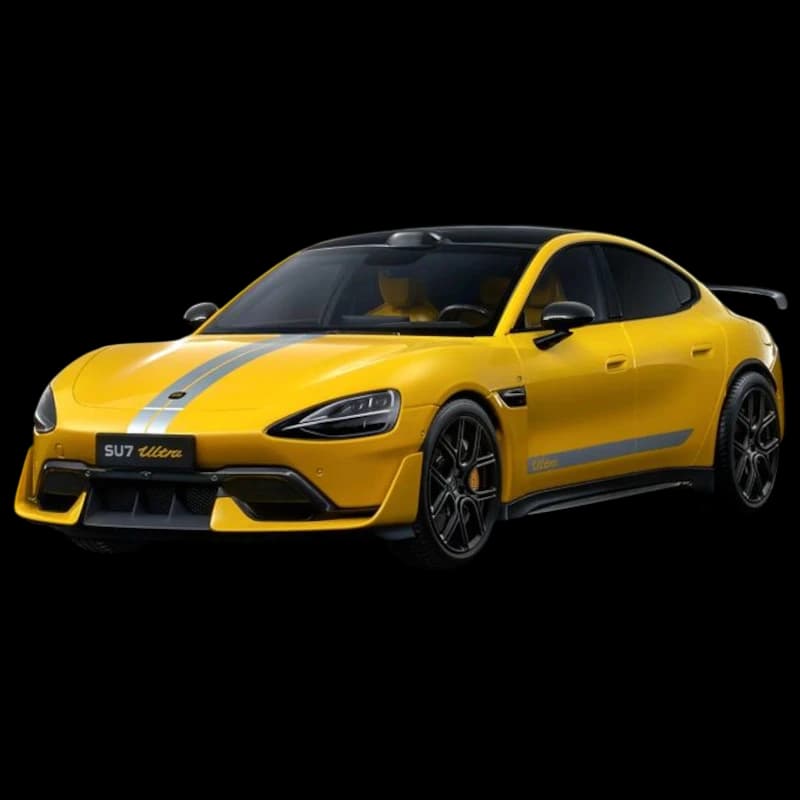Xiaomi SU7 Ultra 1/18 Die-cast Model Car Amarelo Relâmpago