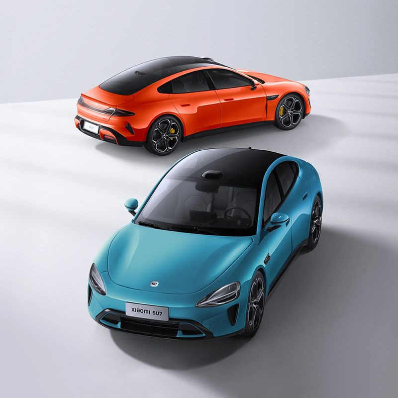 Xiaomi SU7 1/18 Die-cast Model Car Azul Aguamarina - Item4