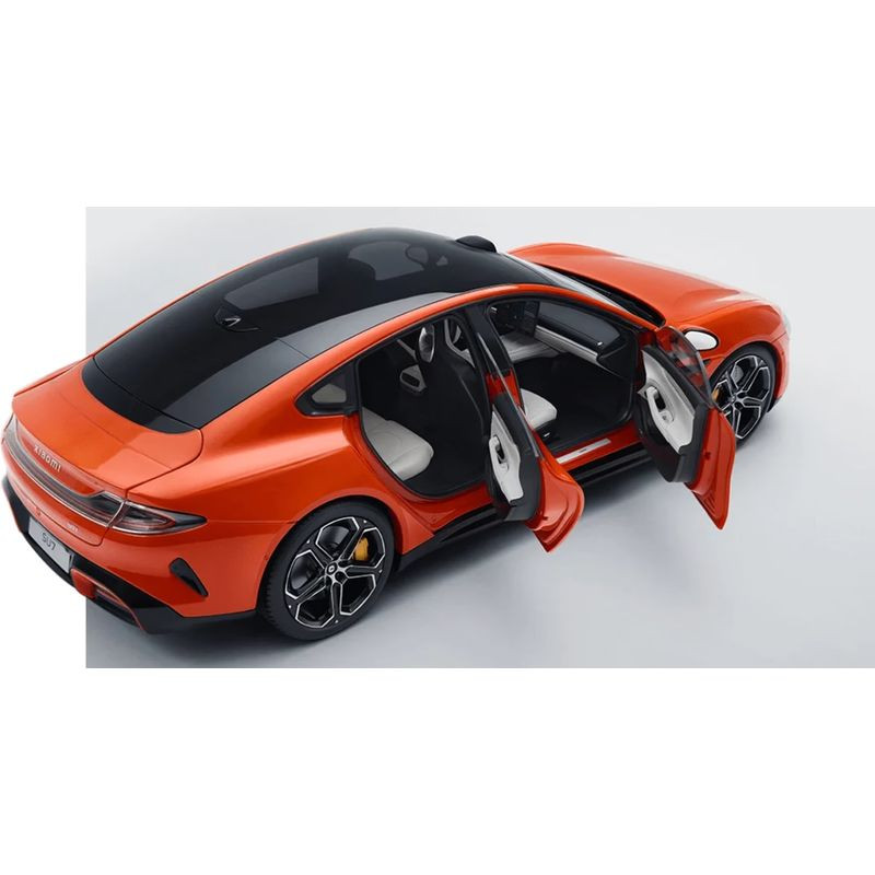 Xiaomi SU7 1/18 Die-cast Model Car Lava Laranja - Item2
