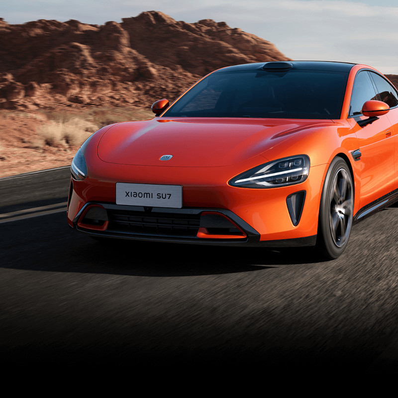 Xiaomi SU7 1/18 Die-cast Model Car Lava Laranja - Item4