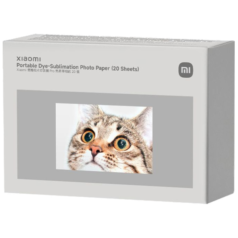 Xiaomi Portable Dye-Sublimation Photo Paper (20 Folhas) - Item