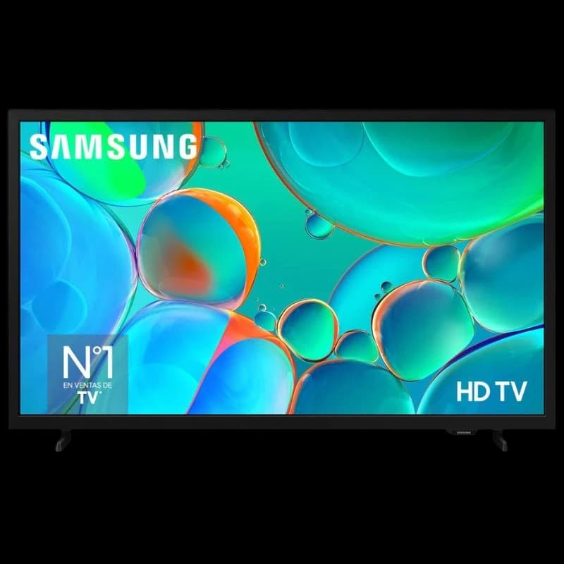 Samsung TU32H5005FK 32 HD LED Smart TV WiFi Preto com moldura fina, tela plana, base dupla e display vibrante com cores vivas e alto contraste