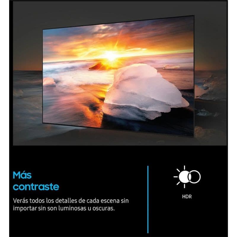 Samsung TU32H5005FK 32 HD LED Smart TV WiFi Preto com tela fina, bordas estreitas, HDR e alto contraste, ideal para cores vibrantes e detalhes nítidos