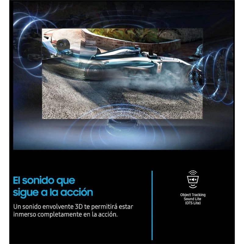 Samsung TU32H5005FK 32 HD LED Smart TV preta com moldura fina, tela plana, WiFi integrado e destaque para áudio OTS Lite com som envolvente 3D