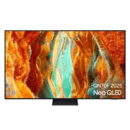 Samsung TQ75QN70FAU 75 pouces 4K Ultra HD Neo QLED noir, écran fin sans bords avec couleurs vives et contraste élevé, HDR éclatant, design élégant