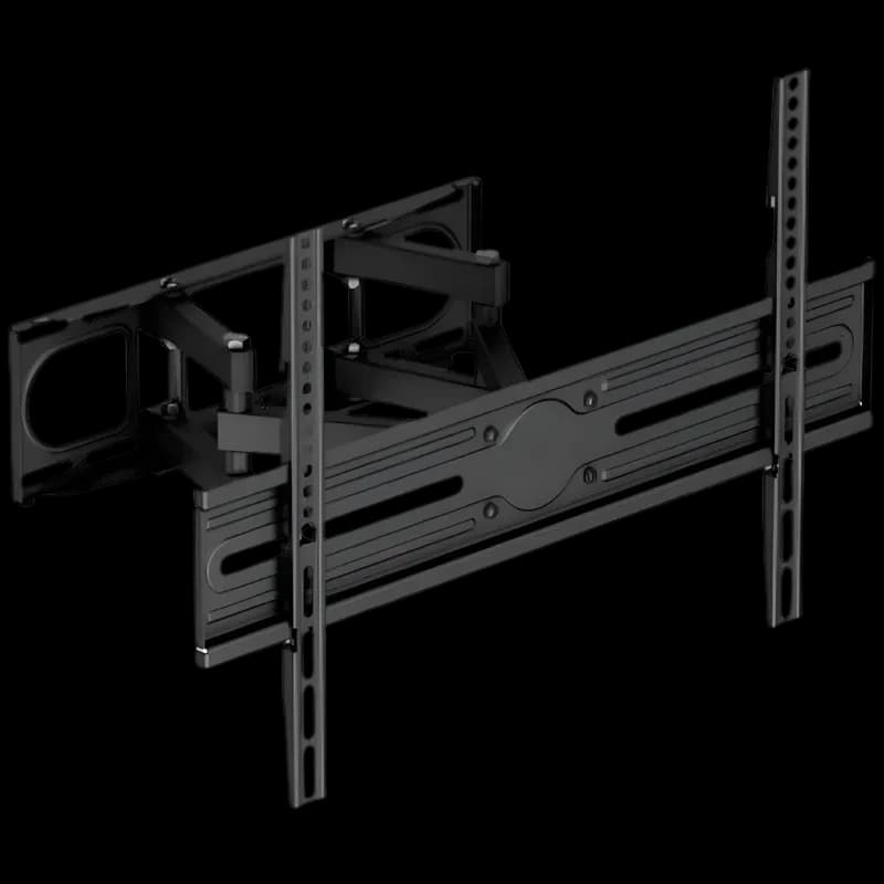 Aisens WT80TSLE-327 soporte de pared negro para TV 37-80, brazo articulado, inclinable y giratorio, estructura metálica robusta, soporta hasta 40 kg