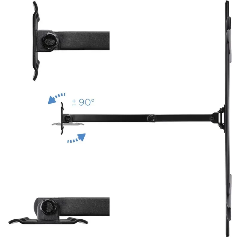 Soporte de pared TooQ LP6070TN-B para TVs 37-70 pulgadas, brazo articulado doble, ajuste inclinable y giratorio, estructura robusta hasta 50 kg, acabado negro - Ítem5