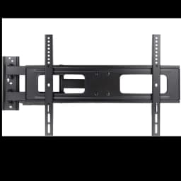 Suporte de parede TooQ LP6070TN-B para TVs 37–70, estrutura metálica preta, braços articulados, inclinação ajustável, capacidade até 50 kg