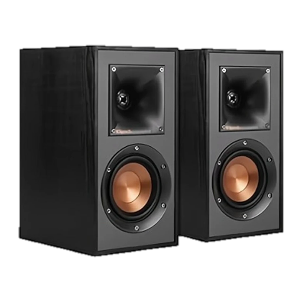Klipsch R-41PM Reference Bluetooth Negro: par de altavoces de estantería negros con woofer cobre y tweeter Tractrix, diseño compacto y acabado texturizado - Ítem1