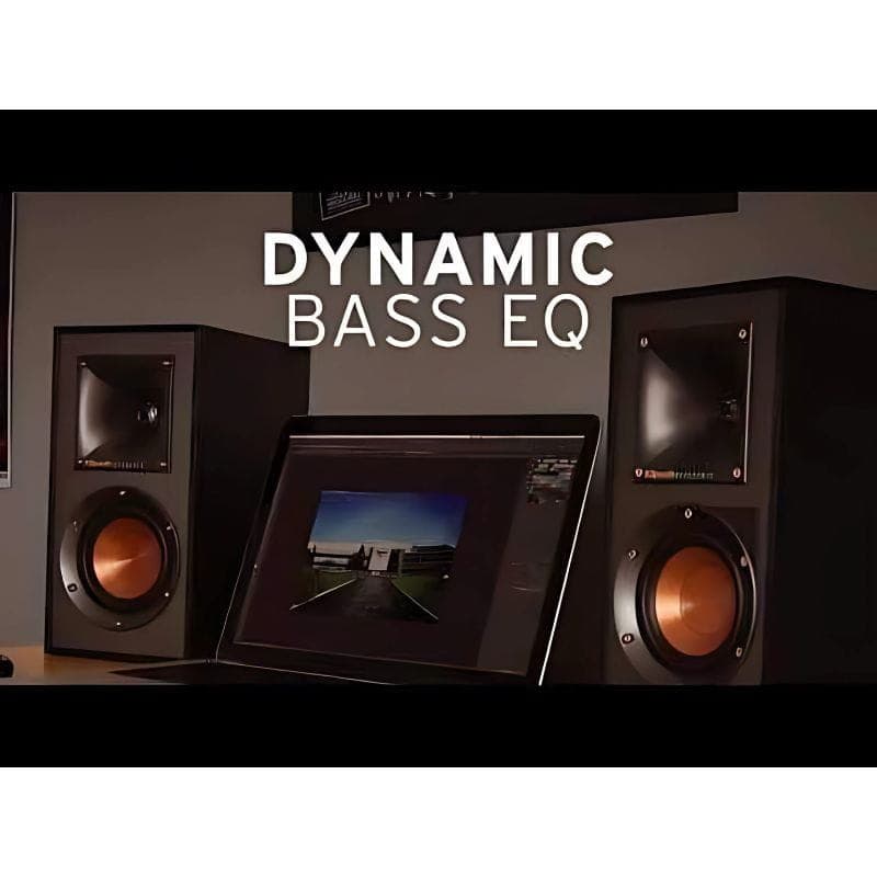 Klipsch R 41-PM Reference Black (paire), noir, avec égaliseur dynamique des basses