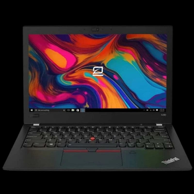 Lenovo ThinkPad X280 12,5 pouces rénové en bon état, écran lumineux aux bords fins, clavier QWERTZ rétroéclairé avec TrackPoint, châssis noir robuste
