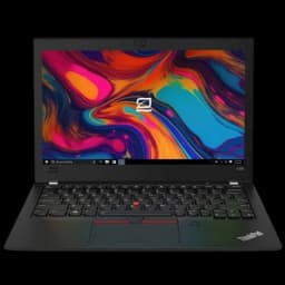Lenovo ThinkPad X280 12,5 pouces rénové en bon état, écran lumineux aux bords fins, clavier QWERTZ rétroéclairé avec TrackPoint, châssis noir robuste