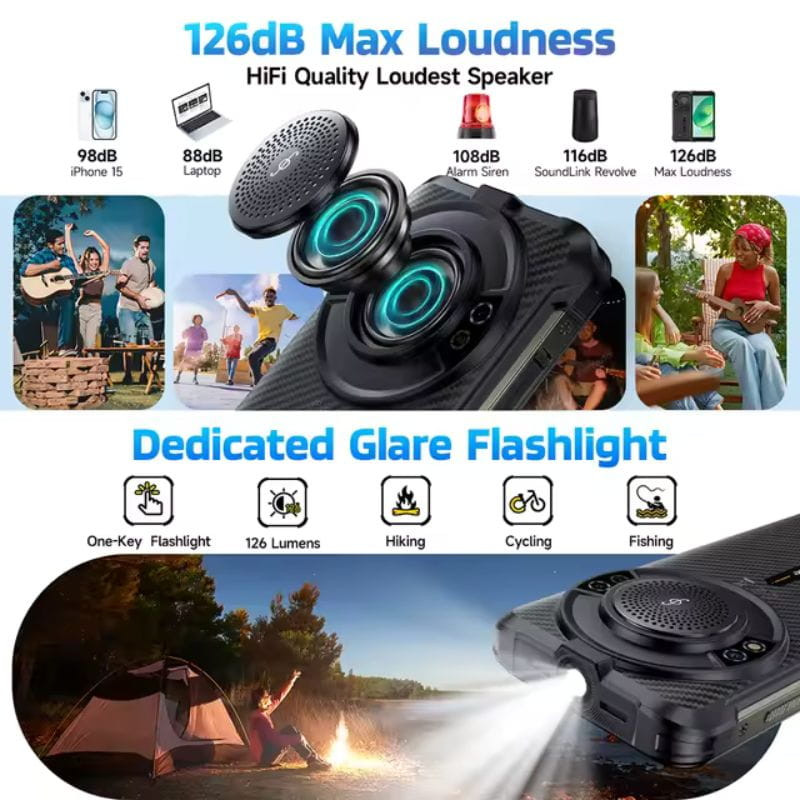 Ulefone Rugking 4G 16GB/256GB Negro Rugged - Ítem1