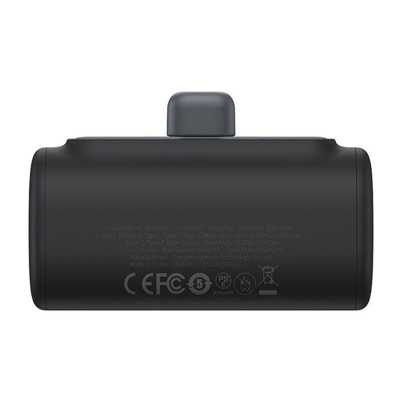 Powerbank OS-Baseus Compact IP 5000mAh 20W USB-C Negro - Ítem4